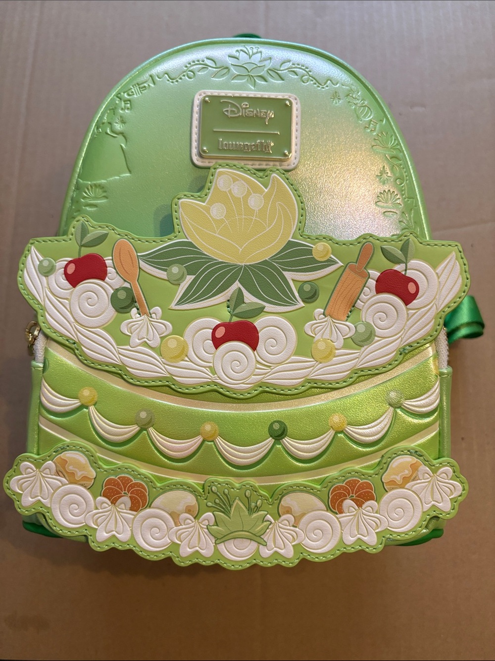 Disney Loungefly Light Green Princess Cake Mini Backpack